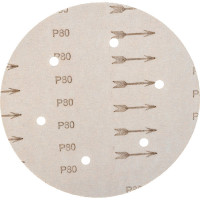 Круг шлифовальный на липучке Giraffe GOLD (225 мм; 6 отверстий; Р80) ABRAFORM AF-GG6-80