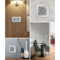 1-местная рамка STEKKER серия Катрин, стеклянная, GFR00-7001-03, серебро 39531