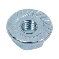 Гайка с фланцем ZAMETAL М3 8.0 DIN 6923 оц., с насеч. уп. 1000 шт ZA083294