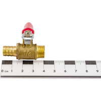 Краник латунный елочка 10 мм - резьба наружная 1/4" Pegas pneumatic 4417