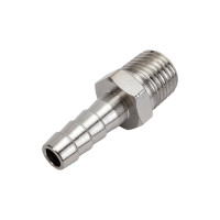 Штуцер елочка 8 мм - наружная резьба 1/4" Pegas pneumatic 4002