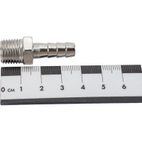 Штуцер елочка 8 мм - наружная резьба 1/4" Pegas pneumatic 4002