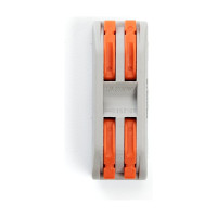 Монтажная клемма STEKKER для фазных проводников, 2 контактные группы, LD222-422 5 шт 39486