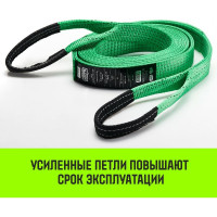Буксировочный трос HITCH REGULAR 7.5т, 5м, 50мм петля-петля SZ071506