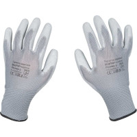 Защитные перчатки Базис Scaffa PU1350P-DG от ОПЗ размер 8 00-00012434
