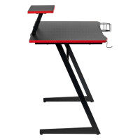 Компьютерный стол BRADEX Basic 110x59x75 см, c полкой для монитора 40x20 см FR 0682