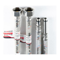 Подводка к смесителю PROFACTOR LUXE с полимерным покрытием, 1/2 х М10, пара, 80 см PF WFH 525.80