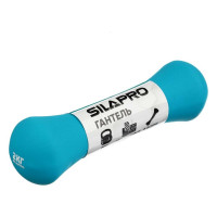 Гантель в форме кости SILAPRO 2 кг, металл, неопреновое покрытие 191-049