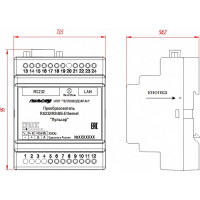Преобразователь RS232/RS485-Ethernet ПУЛЬСАР 1 порт RS 485; 1 порт RS 232 Н00002738