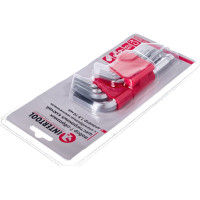 Набор Г-образных шестигранных ключей INTERTOOL 9 ед., 1.5-10 мм, Cr-V, 55 HRC Small HT-0605