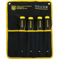 Набор ударных стамесок Berger BG 4 предмета 8, 12, 16, 24 мм BG1420