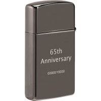 Зажигалка Zippo 65th Anniversary Slim с покрытием Black Ice 49709