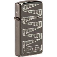Зажигалка Zippo 65th Anniversary Slim с покрытием Black Ice 49709
