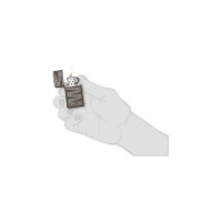 Зажигалка Zippo 65th Anniversary Slim с покрытием Black Ice 49709