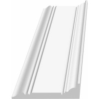 Потолочный плинтус Stenopol подходит к натяжным потолкам, 90х20х2000 мм под покраску C7226