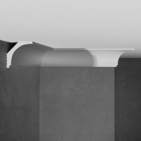 Потолочный карниз Stenopol 43х43х2000мм под покраску C7109