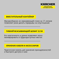 Хозяйственный пылесос Karcher WD 5 S V-25/5/22 1.628-350.0