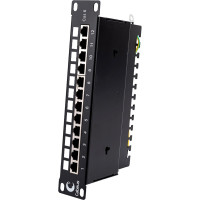 Патч-панель Cabeus, установочный размер 236 мм, 12 портов RJ-45 PL-12-Cat.6 10"-SH-Dual