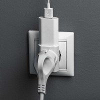 Разветвитель duwi на 3 гнезда без заземления, белый, 10A, 3680Вт, 250В 27401 8