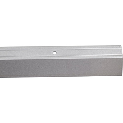 Порог разноуровневый алюминиевый ЛУКА (45 мм, 0,9 м, порошковое покрытие, Серебро) УТ000007599