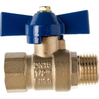 Шаровой кран ZOX 1/2'' вн/нар., бабочка 519279