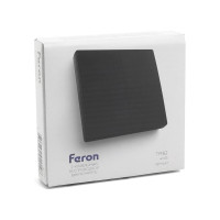 Двухклавишный беспроводной выключатель FERON TM82 SMART, 230V, 500W, черный 41723