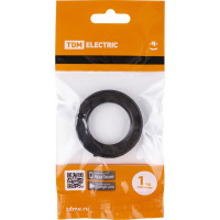 Кольцо для патрона TDM ELECTRIC Е14, термостойкий пластик, черный, SQ0335-0169