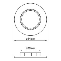 Кольцо для патрона TDM ELECTRIC Е14, термостойкий пластик, черный, SQ0335-0169