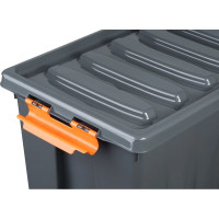 Особопрочный контейнер HONEYCOMB серии PRO 16 л, с крышкой, серый M-016-00.76new