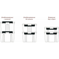 Особопрочный контейнер HONEYCOMB серии PRO 16 л, с крышкой, серый M-016-00.76new