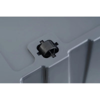 Особопрочный контейнер HONEYCOMB серии PRO 50 л, с крышкой, серый M-050-00.76new