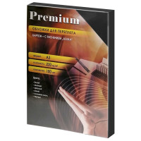 Обложки для переплёта Office Kit А3 кожа черные упаковка 100 шт CBLA300230