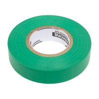 Изолента РЕКОРД 15мм х 20м х 0,13мм, зеленый 24409