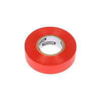 Изолента РЕКОРД 19мм х 20м х 0,13мм, красный 24415