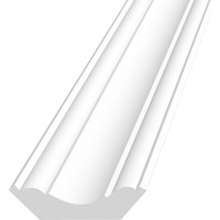Потолочный плинтус Stenopol 50х50х2000 мм под покраску C7124