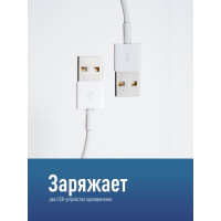 Сетевой фильтр КОСМОС 3м 5 гнезд, пвс 3x0,75мм2, белый 2 USB FKsm3m-5g(W)USB