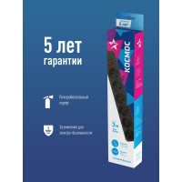 Сетевой фильтр КОСМОС 3м 6 гнезд, пвс 3x1мм2, черный FKsm3m-6g(B)16A