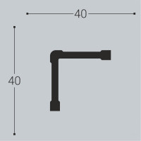 Угол bello deco XPS У 4 40x40 мм 00-00104570