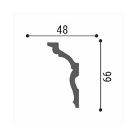 Потолочный плинтус Де-Багет Декор ДП 36/110 00-00002012