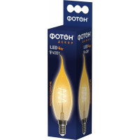 Светодиодная лампочка ФОТОН филаментная LED FL BXS35-S 4Вт E14 2200К, теплый свет, 23960