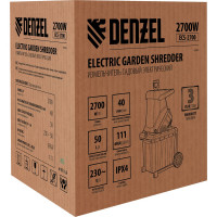 Садовый электрический измельчитель Denzel ECS-2700 59702