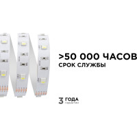 Светодиодная лента Apeyron в блистере, 5м 12В, 7,2Вт/м, smd5050, 30д/м, IP20, 360Лм/м, подложка 10мм, rgbw 100BL