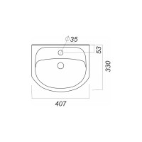 Тумба с раковиной Onika Манго 40 напольная, белая 104002