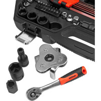 Набор инструмента AV Steel 127 предметов 1/4",3/8" профессиональный AV-011127