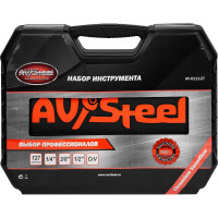 Набор инструмента AV Steel 127 предметов 1/4",3/8" профессиональный AV-011127