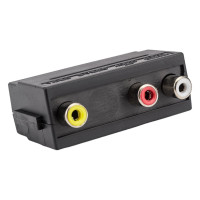 Переходник Pro Legend SCART вилка - 3RCA розетка с переключателем PL1129
