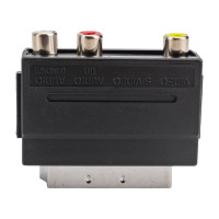 Переходник Pro Legend SCART вилка - 3RCA розетка с переключателем PL1129