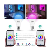 Светодиодная лампа Camelion Smart Home LSH7/G45/RGBСW/Е27/WIFI 7Вт Е27 RGB+DIM+CW 220В 14501
