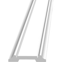 Молдинг Stenopol 48х8х2000 мм под покраску C7144