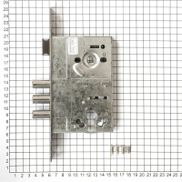Корпус цилиндрового замка DOORLOCK DL8252С/60/85мм, хромированная фронтальная планка 26х230мм, реверсивный, диаметр ригелей 14 мм 75329